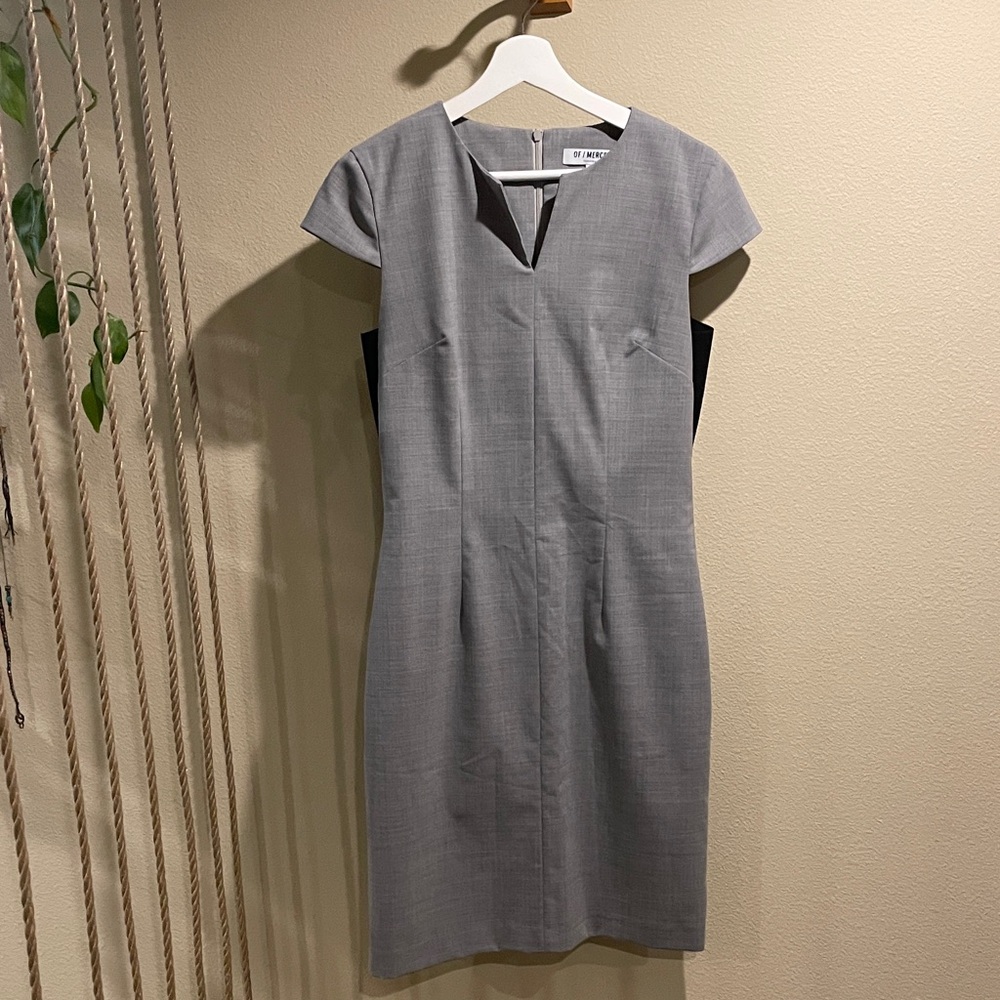 Chic Gray Midi Dress
